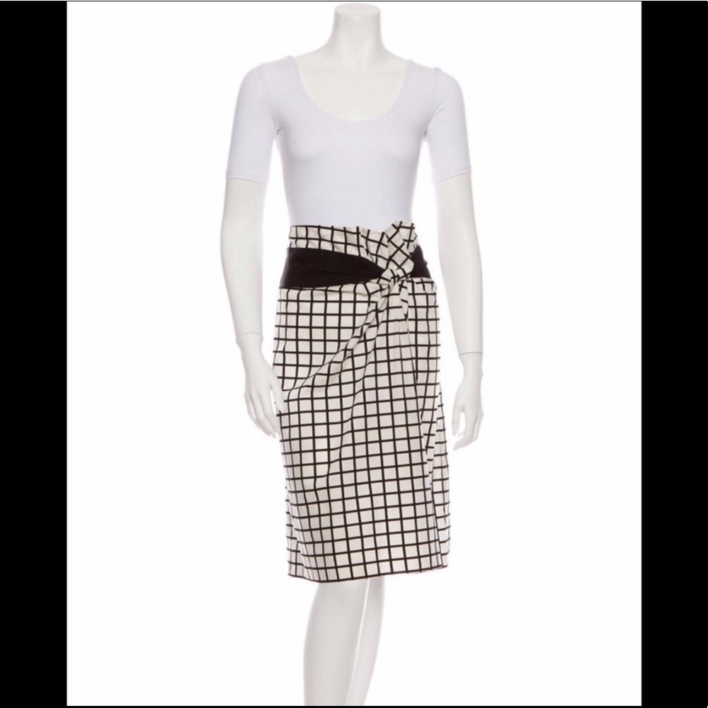 Dries Van Noten black & white skirt